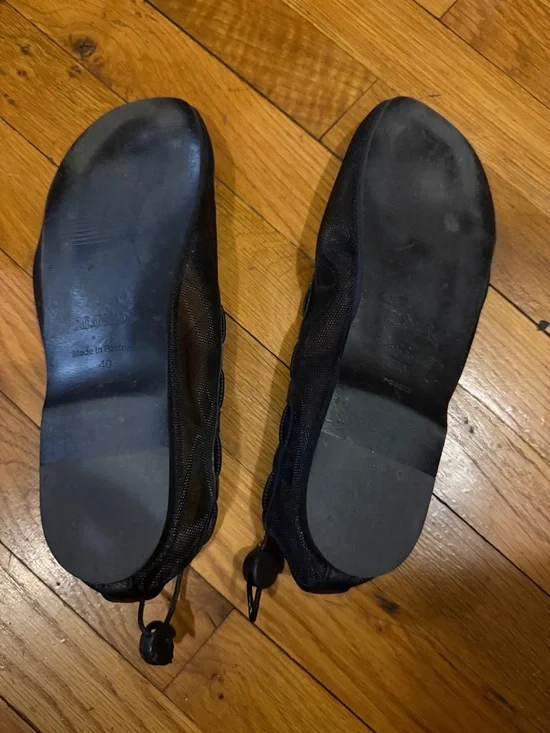 ALOHAS Black Gill Mesh Ballet Flats size 9/EU 40 - Picture 2 of 3